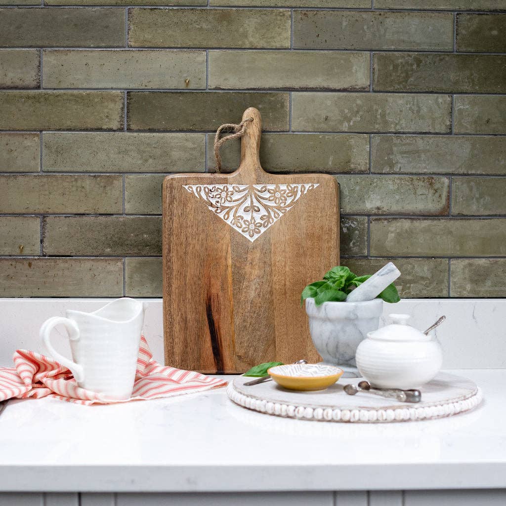 Engraved Mango Wood Oiled Chopping Board