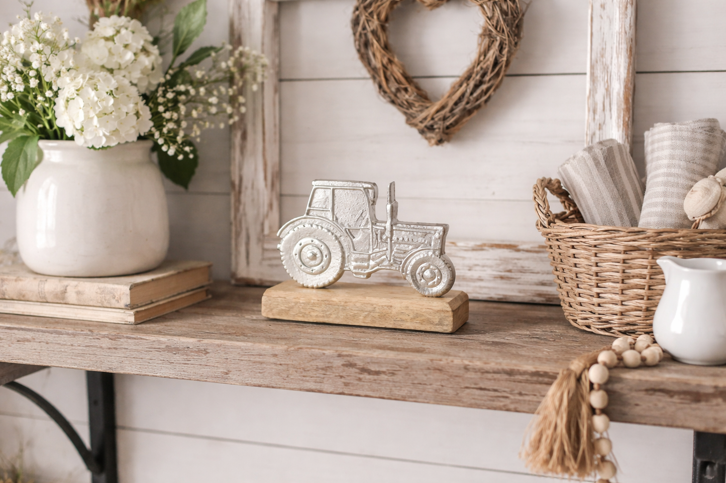 Tractor on Wood Base