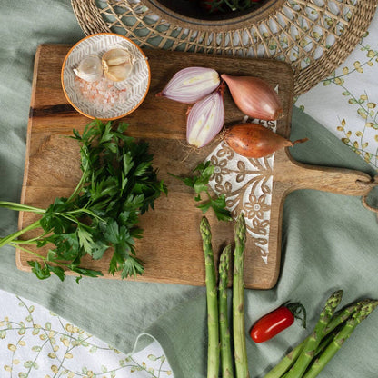 Engraved Mango Wood Oiled Chopping Board