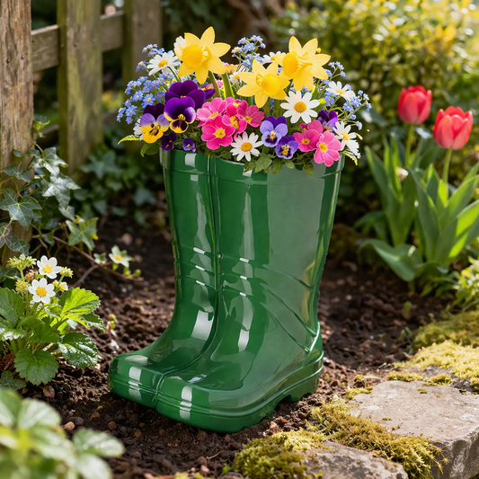 Green Wellington Ceramic Planter