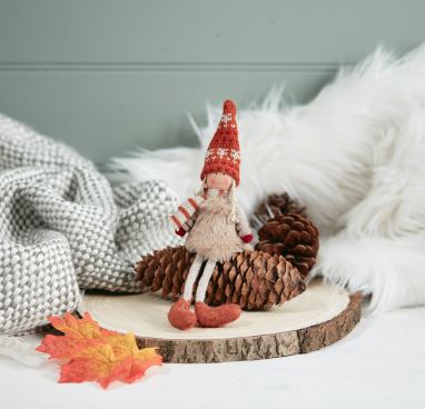 Autumn Shelf Sitting Girl