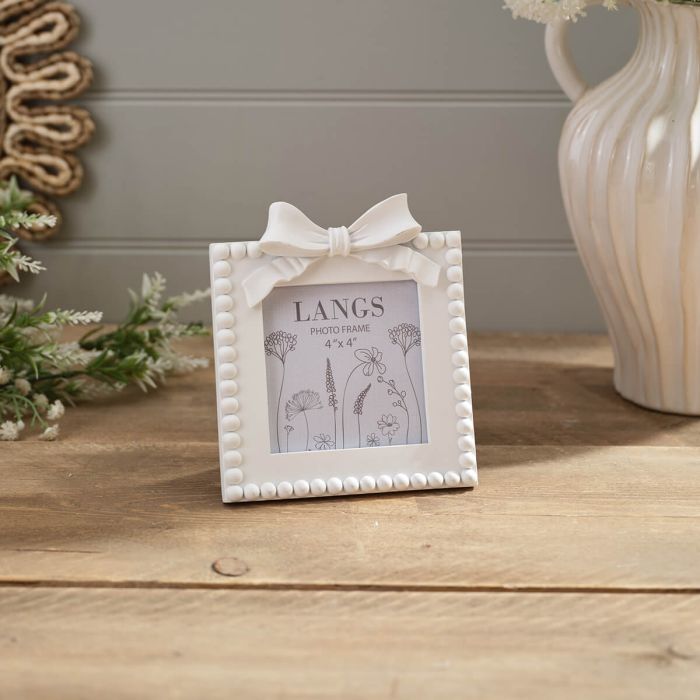 Beaded Bow Photo Frame