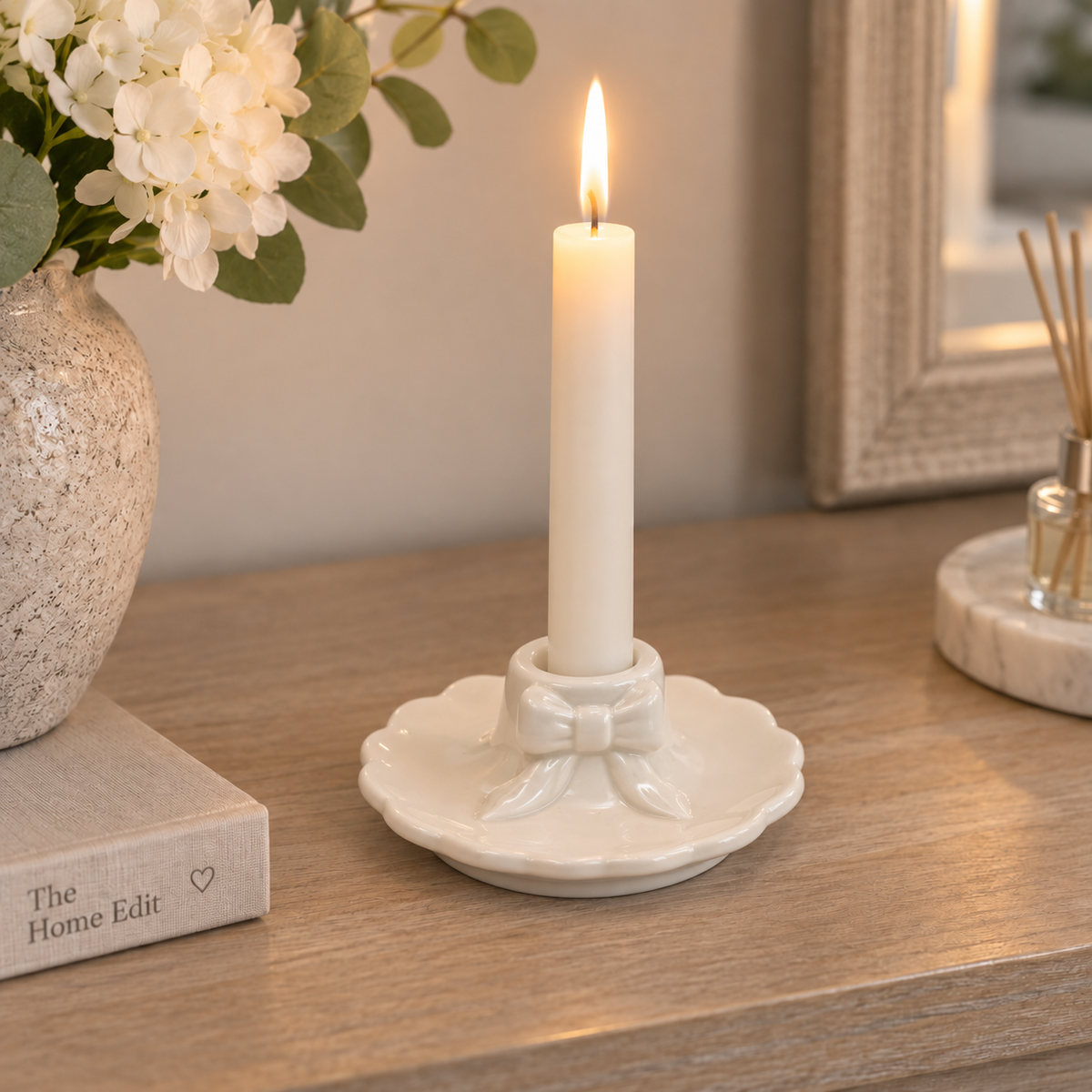 Bow Candle Holder, 10cm
