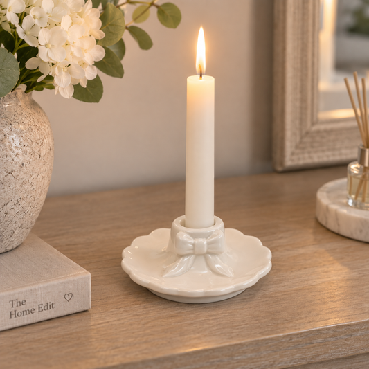 Bow Candle Holder, 10cm
