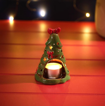 Bow Christmas Tree Candle Holder