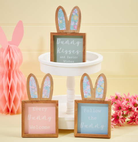 Bunny Easel Plaque, 3designs