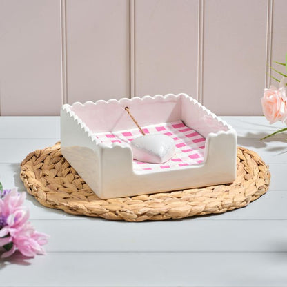Ceramic Napkin Holder with Chunky Heart