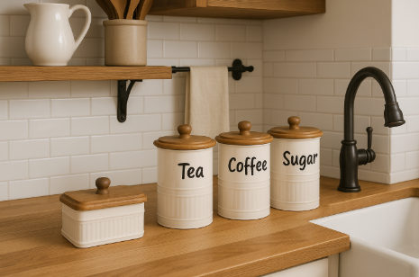 Rustic Farmhouse Canisters, set 3