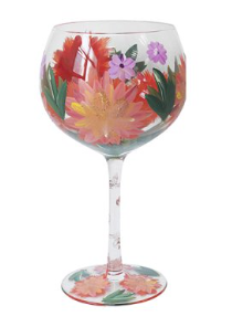 Dahlias, Gin Glass