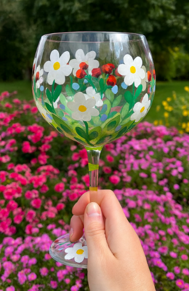 Daisies, Gin Glass
