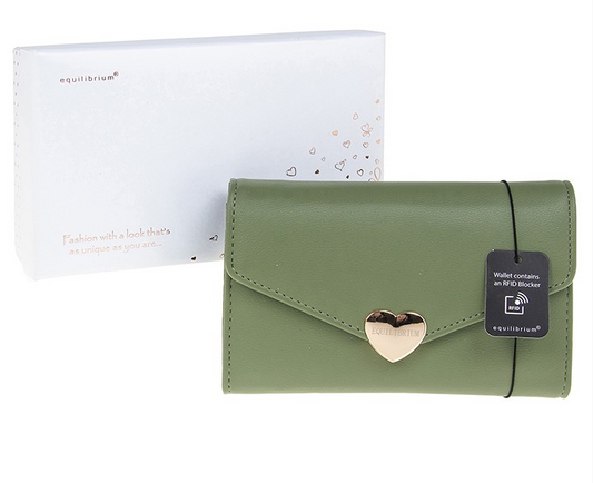 Green/Gold Heart Purse COMES WITH GIFT BOX