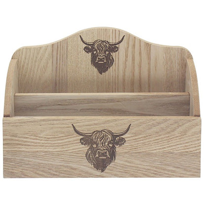 Highland Cow Letter Rack