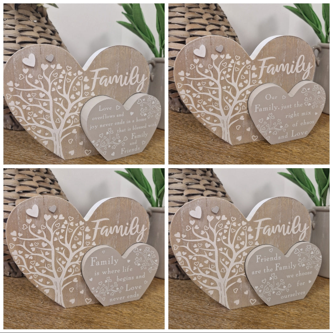 Double Family/Friend Sentimental Heart