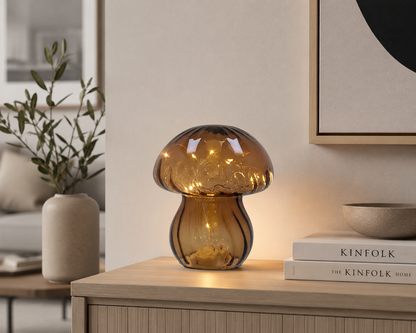 LED Brown Mushroom