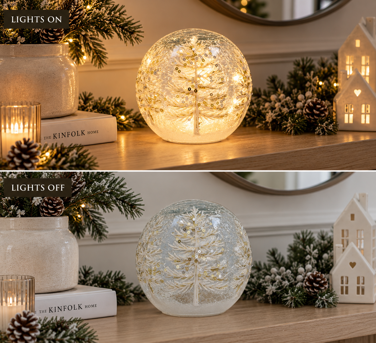 LED Crackle Tree Ball