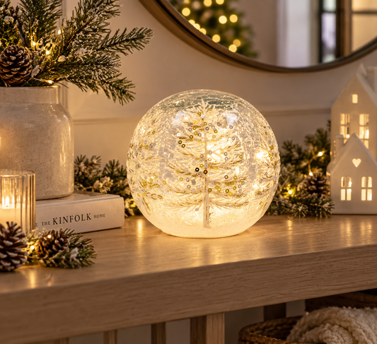 LED Crackle Tree Ball