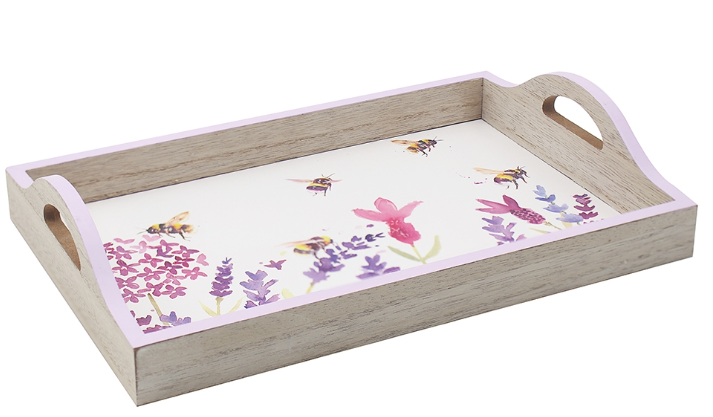 Lavender & Bees Tray, 30cm