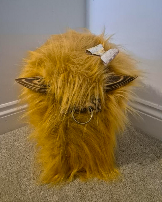 Mae, Aubern Highland Cow Footstool