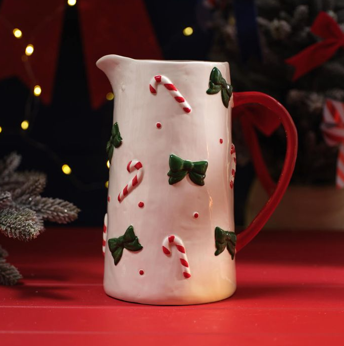 Merry Little Bows Jug with Canes
