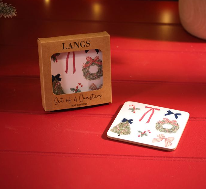 Christmas Coasters, Box of 4