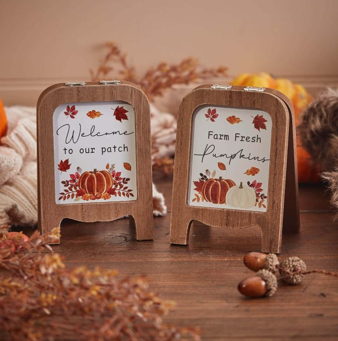 Autumn Pumpkin Mini Easel Boards, 2 designs