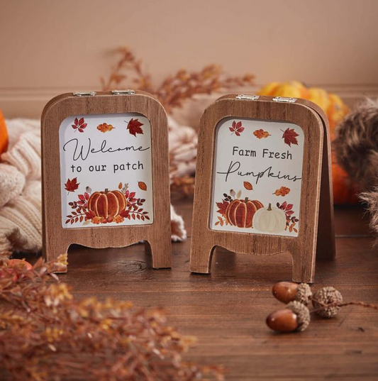 Autumn Pumpkin Mini Easel Boards, 2 designs