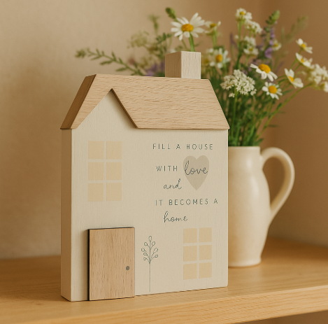 Fill A House With love, House Plaque