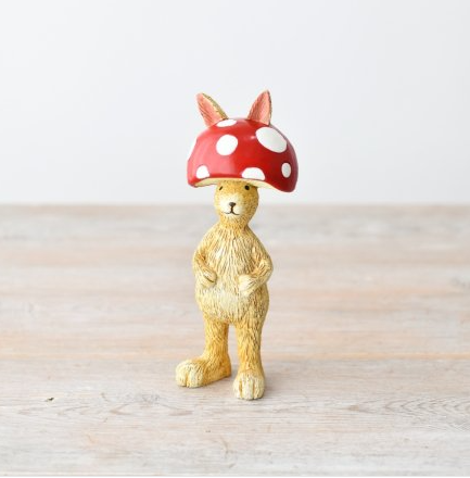 Mushroom Rabbit, 14cm