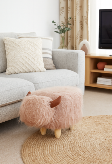 Rosie, Highland Cow Footstool