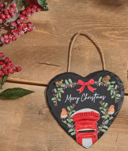 Robin Slate Hanger, Postbox Merry Christmas