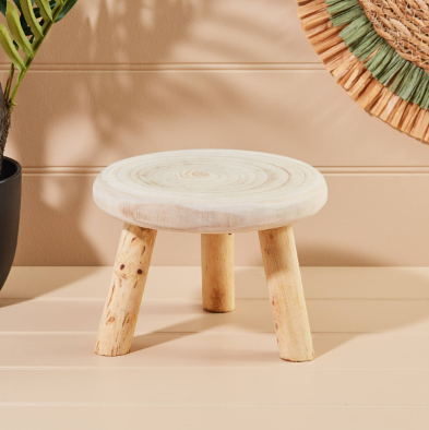 Wood Styling Stool