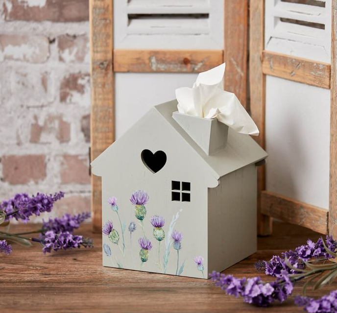 Thistle Grey Tissue Box