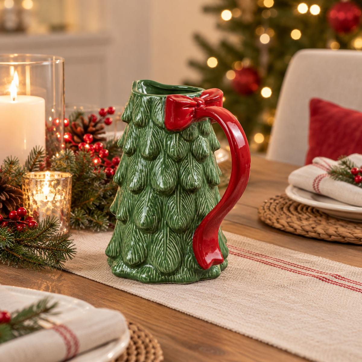 Tree Jug With Bow Handle
