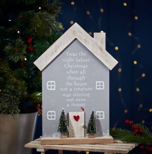 Night before Christmas House plaque