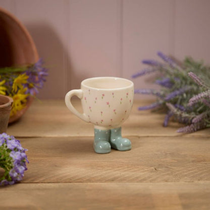Welly Boot Floral Mug