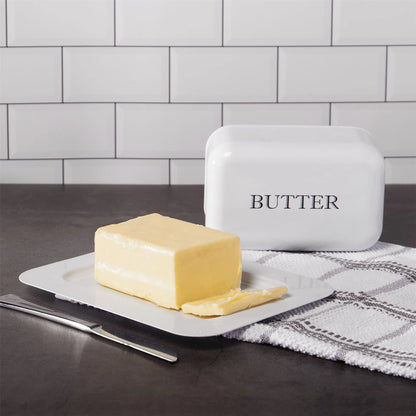 White Butter Dish