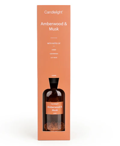 Amberwood & Musk Reed Diffuser, 1000ml