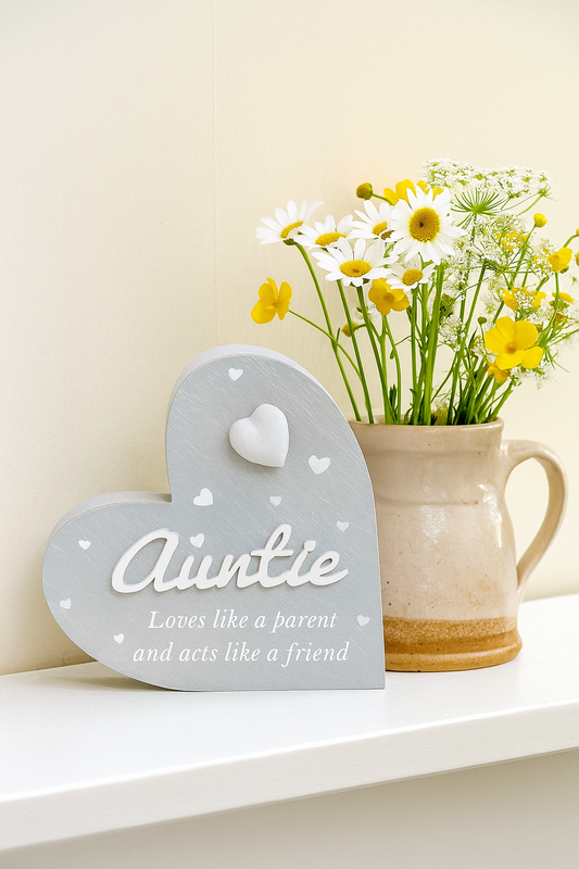 Cherished Grey Heart, Auntie