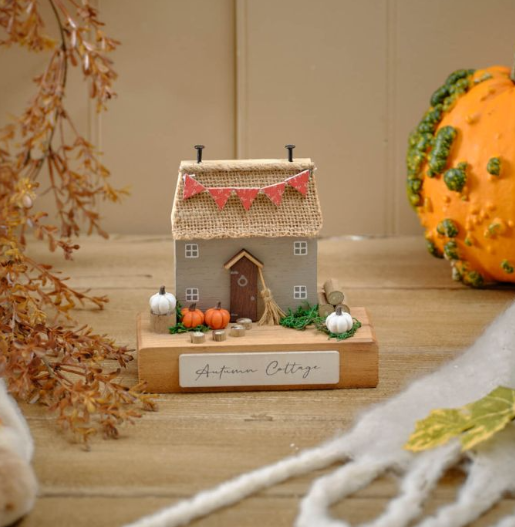 Autumn Cottage Wood House Block