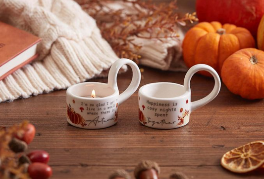 Autumn Pumpkin Cup Tealight Holder, 2 designs