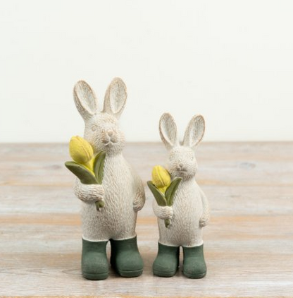 Bunny with tulip, 2 sizes
