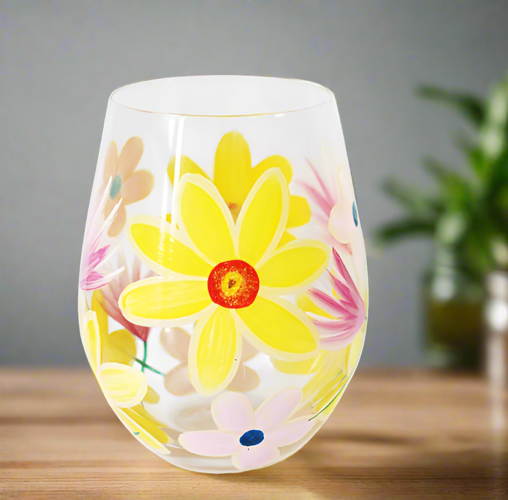 Daffodil Stemless Glass