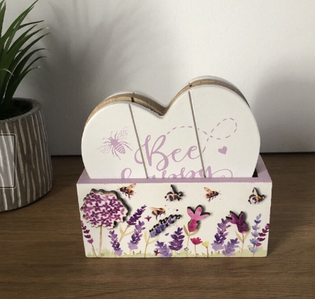 Lavender & Bees Coasters