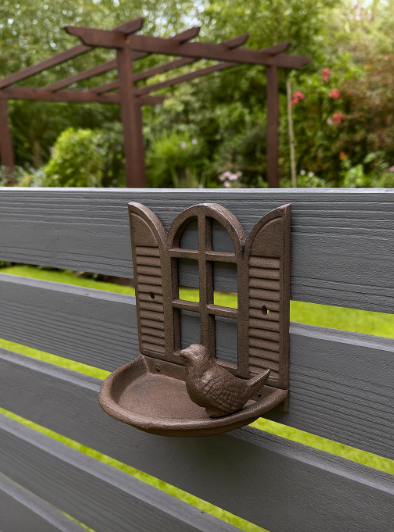 Cast Iron Window Bird Feeder