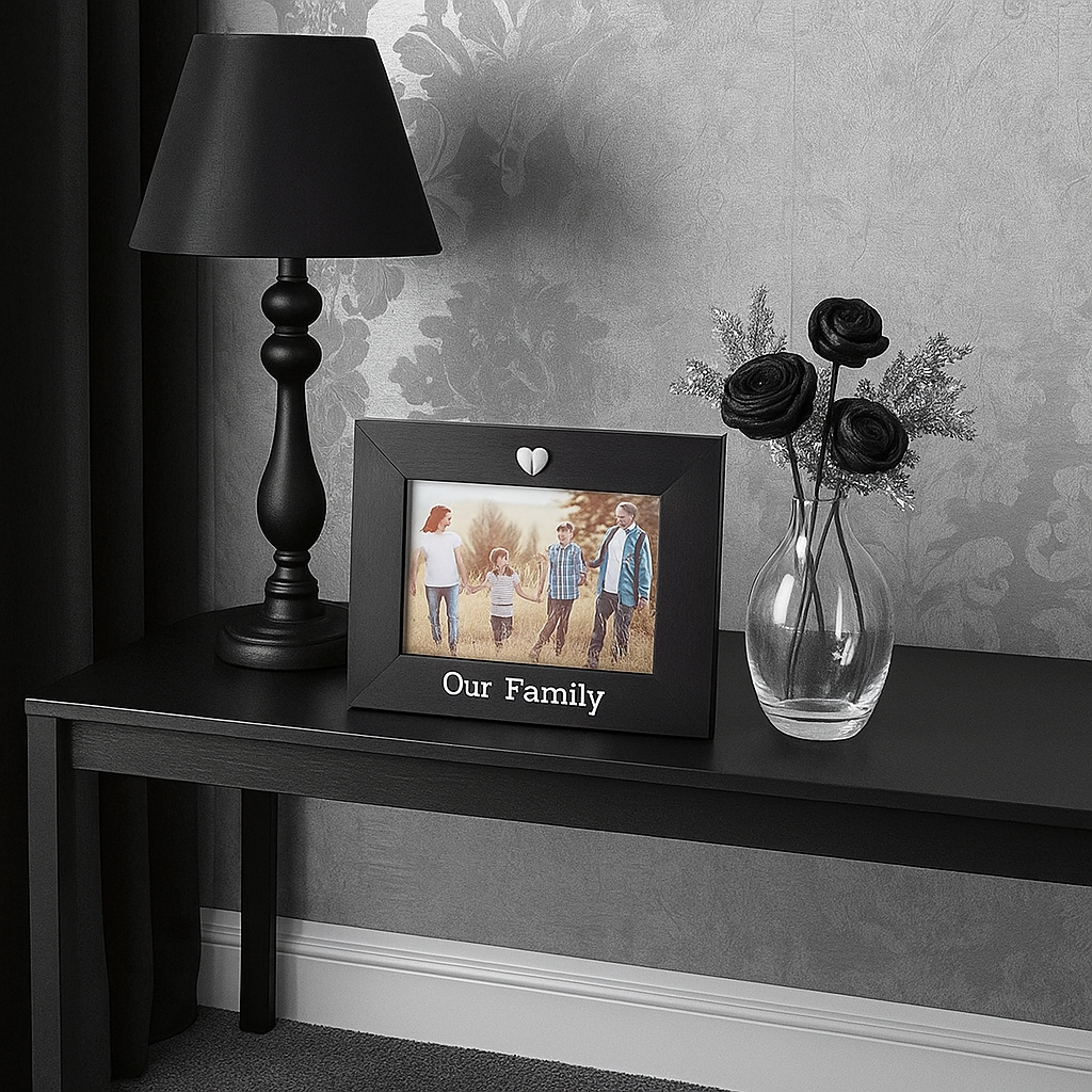 Black Family Photo Frame, 6x4