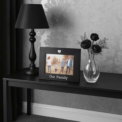 Black Family Photo Frame, 6x4