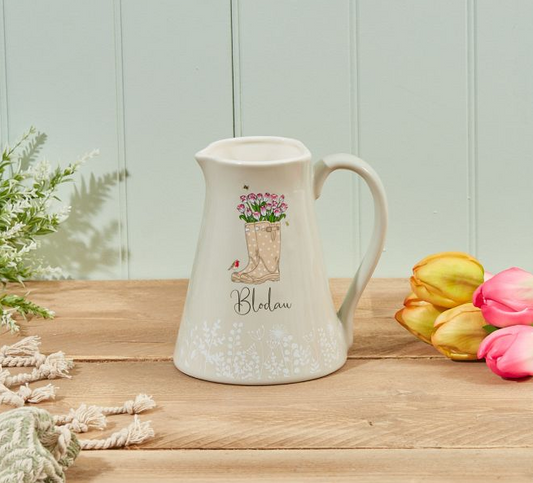 Blodau Wellies Jug