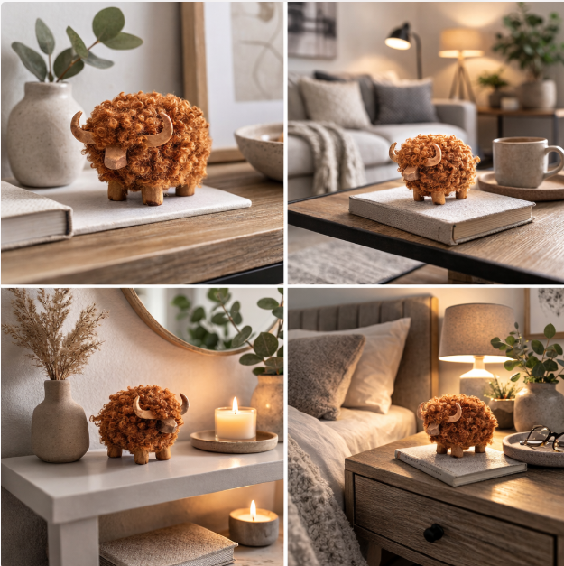 BROWN HIGHLAND COW