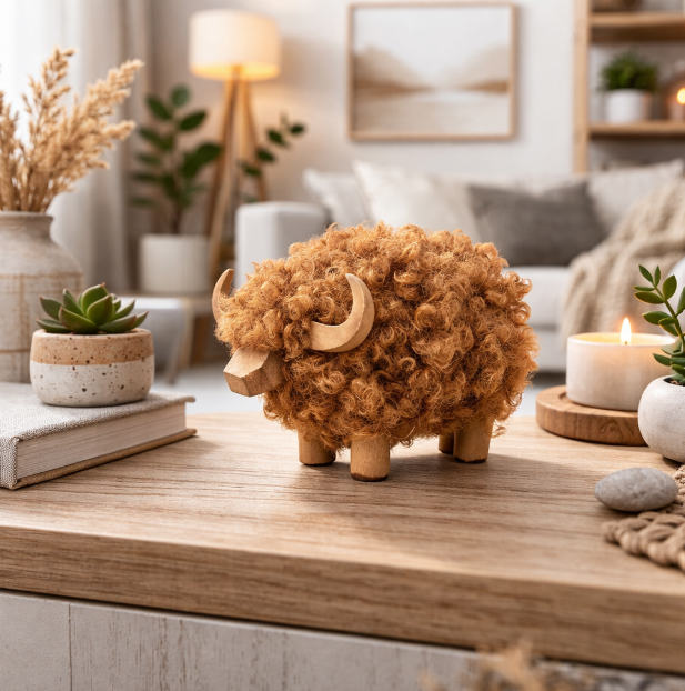 BROWN HIGHLAND COW