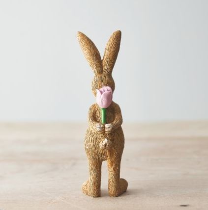 Bunny with Rose, 12cm